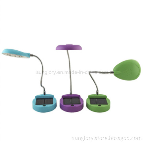 USB Solar LED Book Light, USB LED Reading Light, Mini Solar Table Light